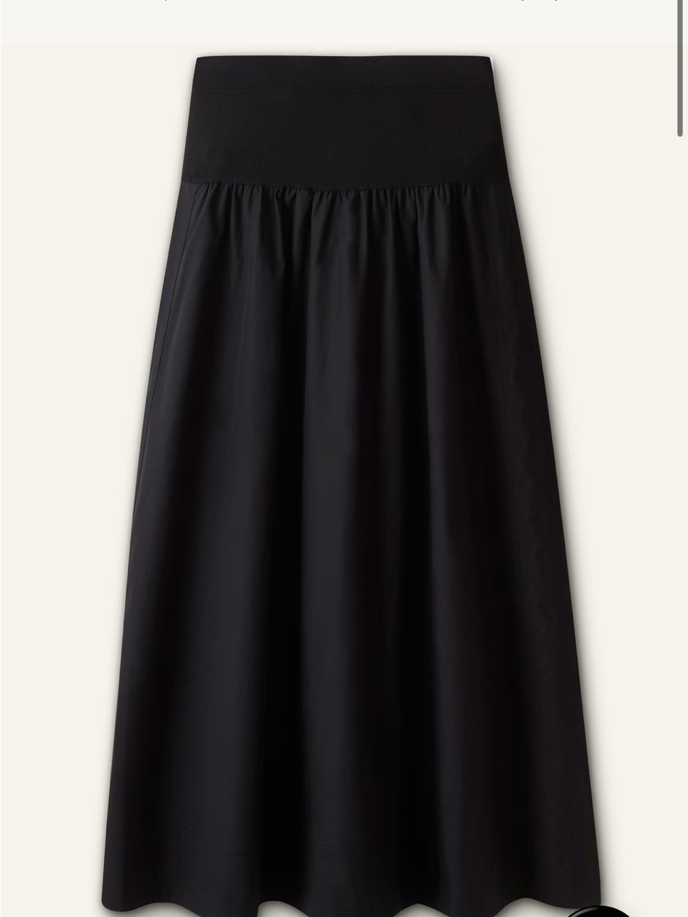 ME+EM Black Maxi Skirt with High Waist Panel - Picture 5 of 8